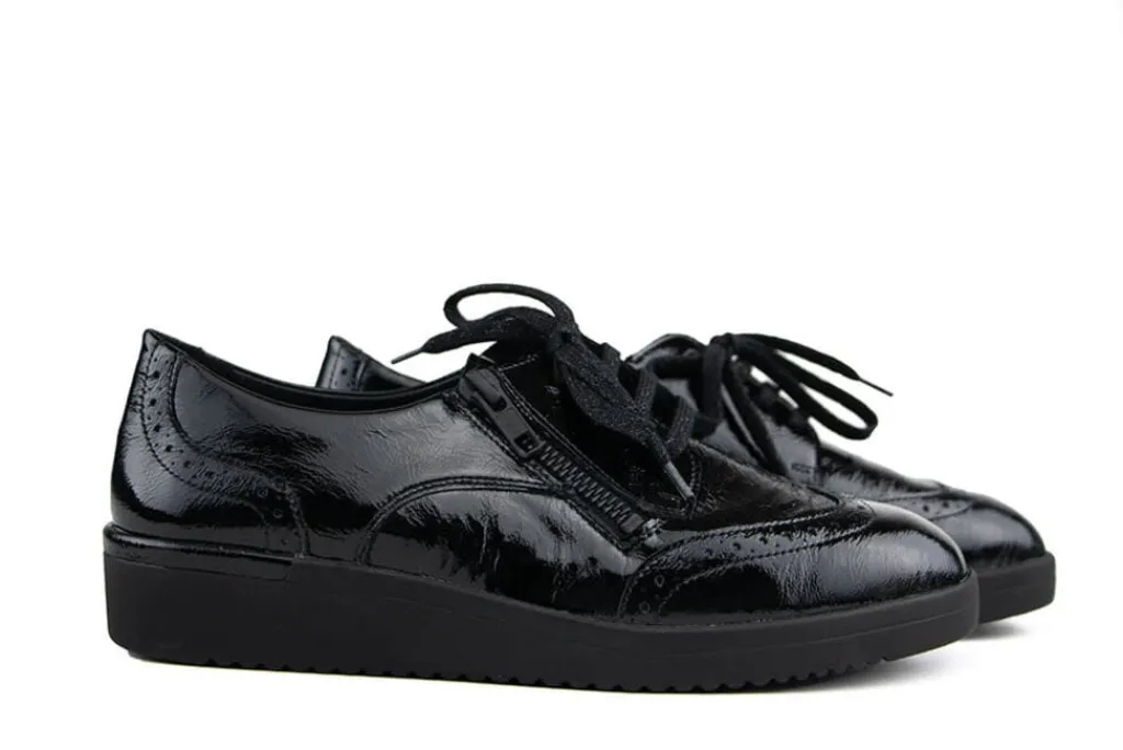 Veterschoenen | Wijdte K^Solidus Veter Kathy Perllack Schwarz