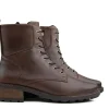 Veterboots En Bikerboots | Wijdte K^Solidus Veterboot Kinga Crust Darkbrown