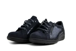 Veterschoenen | Wijdte K^Solidus Veterschoen Kate Meteora Blauw K-leest