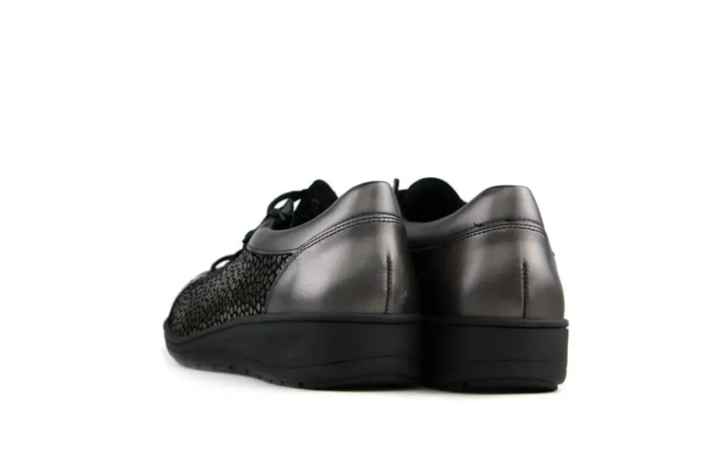 Veterschoenen | Wijdte K^Solidus Veterschoenen Grijs Kate Nut Meteora