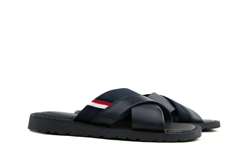 Slippers | Sandalen En Slippers^Tommy Hilfiger Criss Cross Sandal Desert Sky