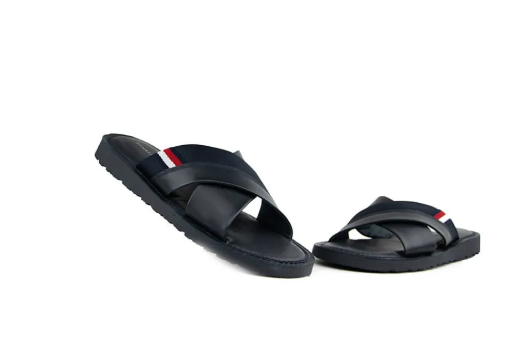 Slippers | Sandalen En Slippers^Tommy Hilfiger Criss Cross Sandal Desert Sky