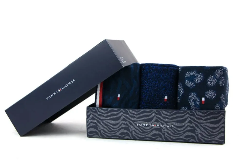 Sokken | Damesaccessoires^Tommy Hilfiger Giftbox Lurex Blue CombiLurex Blue Combi