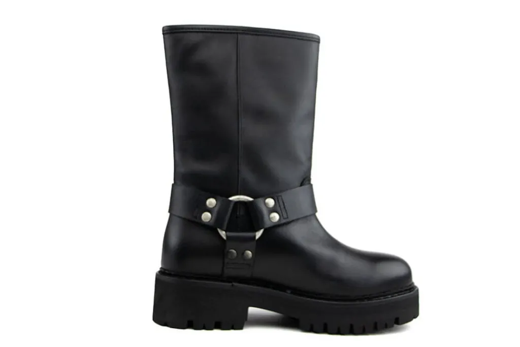 Veterboots En Bikerboots^Tommy Hilfiger Jeans Urban Biker Boot Black