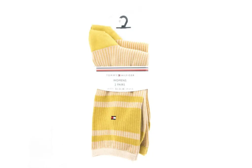 Sokken | Damesaccessoires^Tommy Hilfiger Women Sock Lurex Old Gold