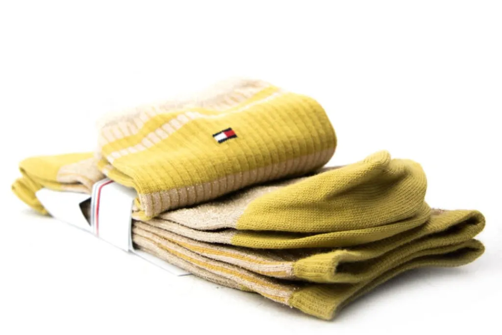 Sokken | Damesaccessoires^Tommy Hilfiger Women Sock Lurex Old Gold