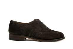 Veterschoenen | Nette Schoenen^Van Bommel Broque Darkbrown Suede