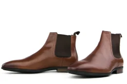 Gekleed | Laarzen^Van Bommel Chelsea Boots Cognac Sella 05.03