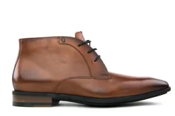 Hoge Veterschoenen | Nette Schoenen^Van Bommel Hoge Veterschoen Cognac