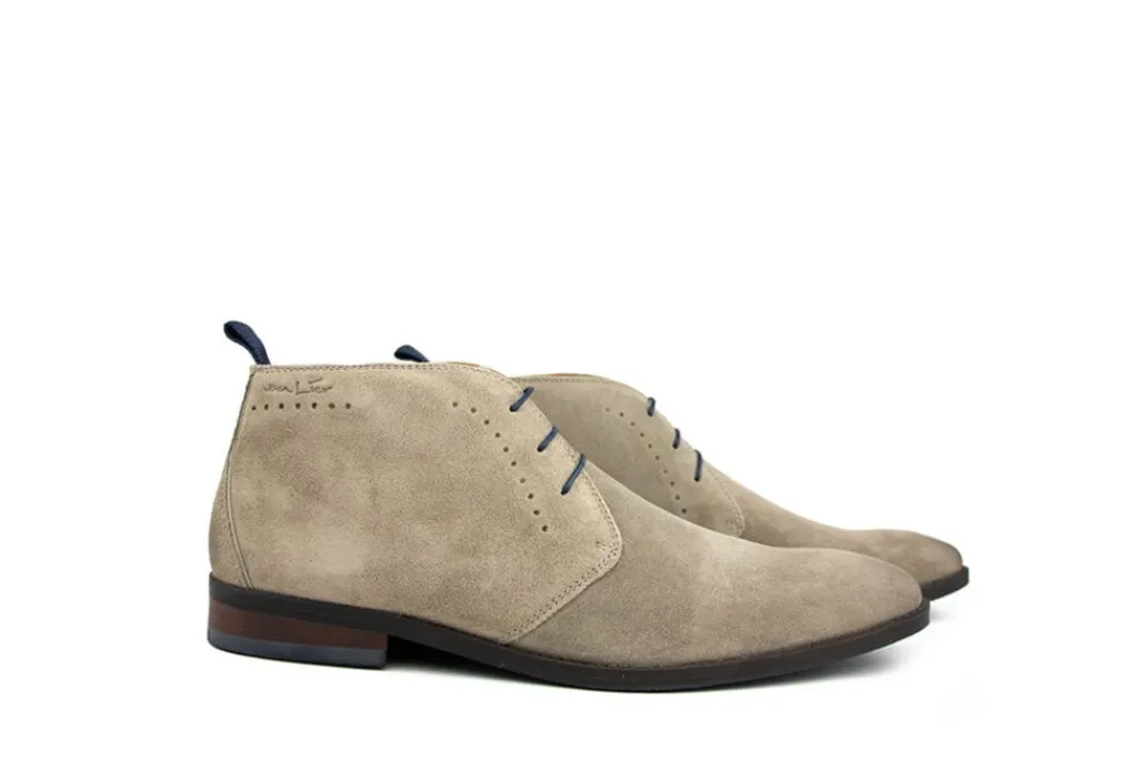 Nette Schoenen | Hoge Veterschoenen^Van Lier Hoge Veter Bregenz Taupe Suede