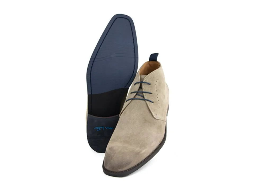 Nette Schoenen | Hoge Veterschoenen^Van Lier Hoge Veter Bregenz Taupe Suede