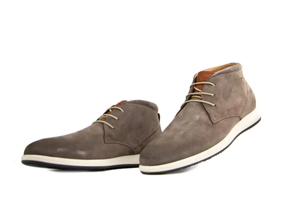 Hoge Veterschoenen | Nette Schoenen^Van Lier Hoge Veter Ticino Taupe Suede