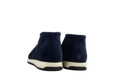 Sneakers^Van Lier Hoge Veter Ticino Navy Blauw Suede