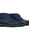 Hoge Veterschoenen | Nette Schoenen^Van Lier Hoge Veterschoen Donkerblauw Nubuck