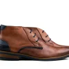 Hoge Veterschoenen | Nette Schoenen^Van Lier Hoge Veterschoenen Cognac Combi