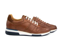 Sneakers^Van Lier Sneaker Positano Licht Cognac