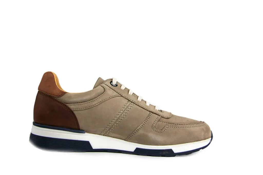 Sneakers^Van Lier Sneaker Positano Taupe Nubuck