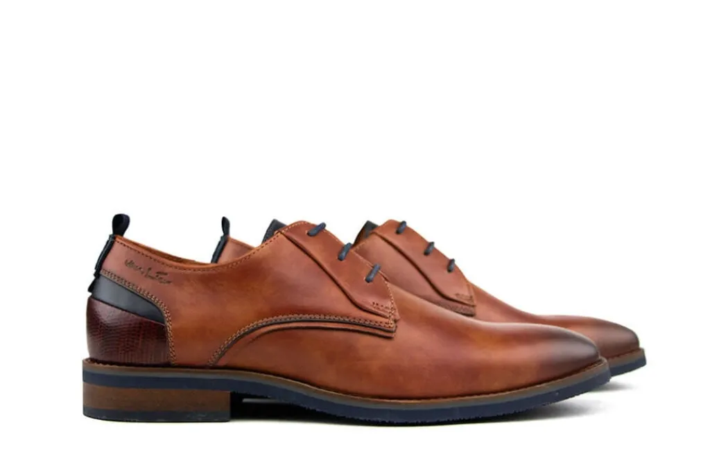 Veterschoenen | Nette Schoenen^Van Lier Veter Amalfi Cognac