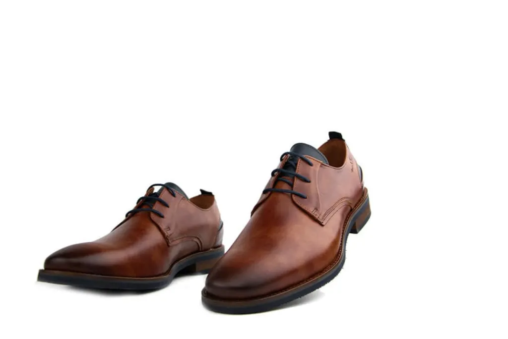 Veterschoenen | Nette Schoenen^Van Lier Veter Amalfi Cognac Leer