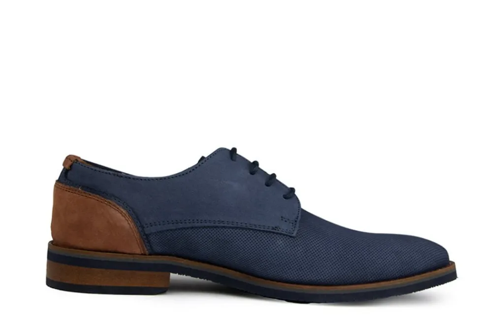 Veterschoenen | Nette Schoenen^Van Lier Veter Amalfi Navy Blauw Nubuck