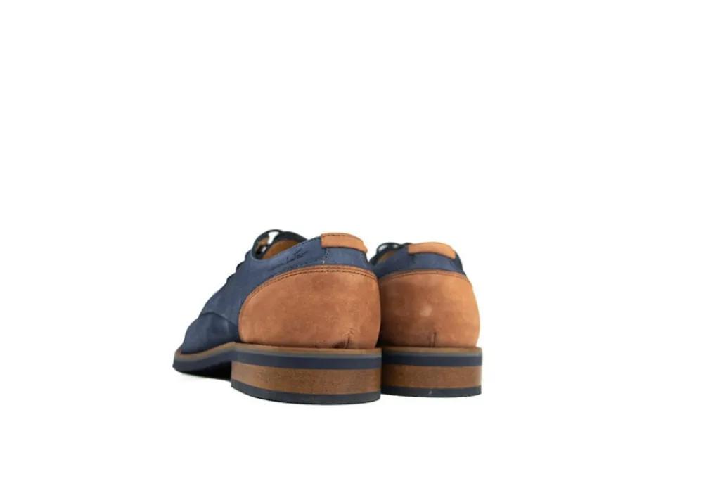 Veterschoenen | Nette Schoenen^Van Lier Veter Amalfi Navy Blauw Nubuck