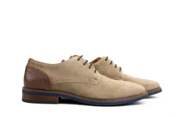 Veterschoenen | Nette Schoenen^Van Lier Veter Amalfi Taupe Suède