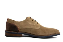 Veterschoenen | Nette Schoenen^Van Lier Veter Amalfi Taupe Suede