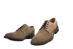 Veterschoenen | Nette Schoenen^Van Lier Veter Amalfi Taupe Suede
