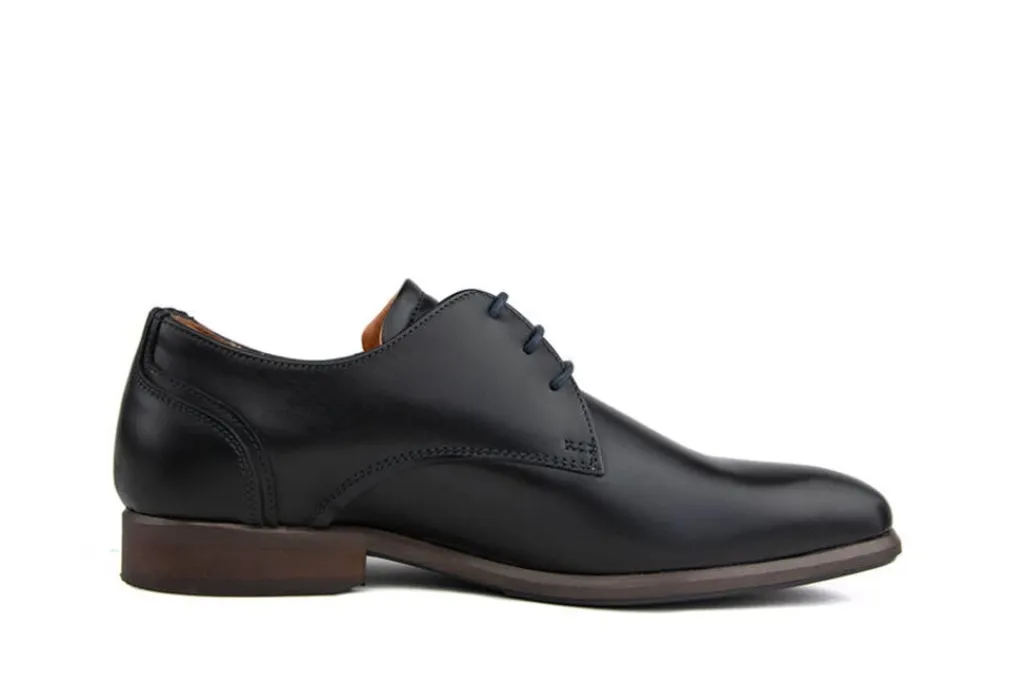 Veterschoenen | Nette Schoenen^Van Lier Veter Erasmo Zwart Leer