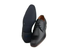 Veterschoenen | Nette Schoenen^Van Lier Veter Erasmo Zwart Leer