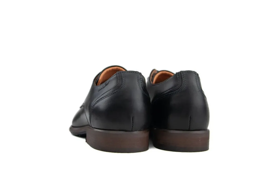 Veterschoenen | Nette Schoenen^Van Lier Veter Erasmo Zwart Leer