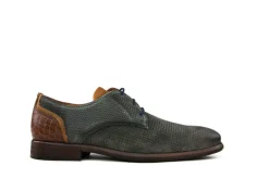 Veterschoenen | Nette Schoenen^Van Lier Veter Grijs Suede Print