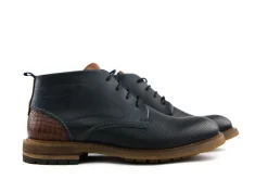 Veterboots En Bikerboot^Van Lier Veterboots Blauw Perfo