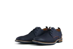Veterschoenen | Nette Schoenen^Van Lier Veterschoen Blauw Nubuck Perfo