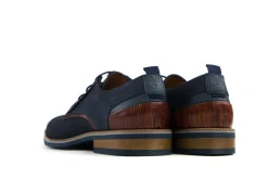 Veterschoenen | Nette Schoenen^Van Lier Veterschoen Blauw Nubuck Perfo