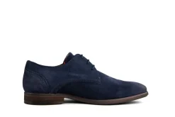 Veterschoenen | Nette Schoenen^Van Lier Veterschoen Erasmo Navy Blauw Suède