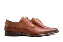 Veterschoenen | Nette Schoenen^Van Lier Veterschoenen Cognac Leer