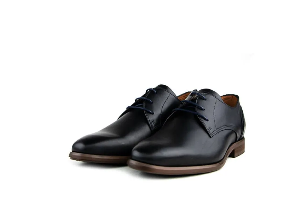 Veterschoenen | Nette Schoenen^Van Lier Veterschoenen Zwart Leer