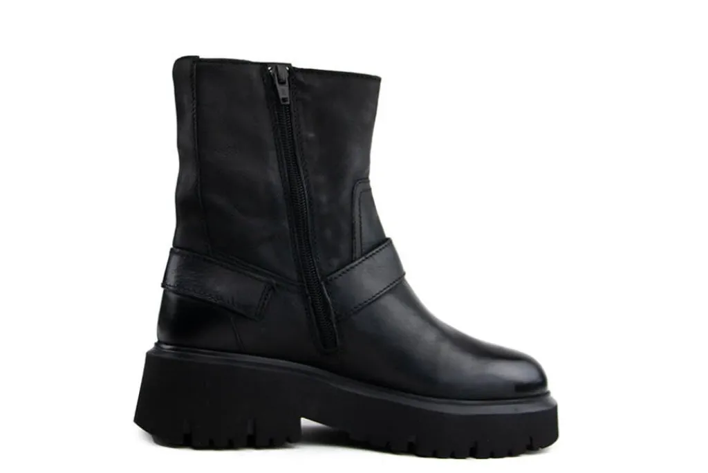 Veterboots En Bikerboots^Via Vai Bikerboot Ziva Jagger Garda Nero