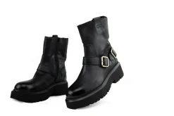 Veterboots En Bikerboots^Via Vai Bikerboot Ziva Jagger Garda Nero