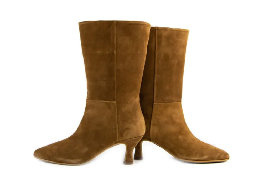 Enkellaarzen^Via Vai Korte Laarzen Cognac Noelle Rae Sierra