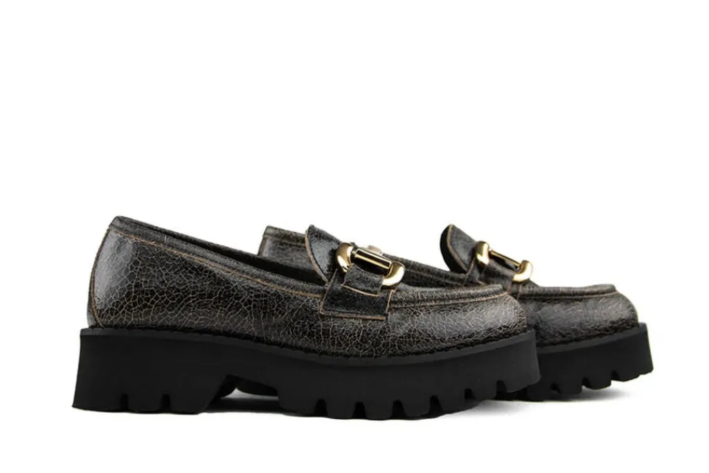 Instappers | Loafers / Instappers^Via Vai Via Via Loafer Lott Harvey Dark Fluo Sigaro