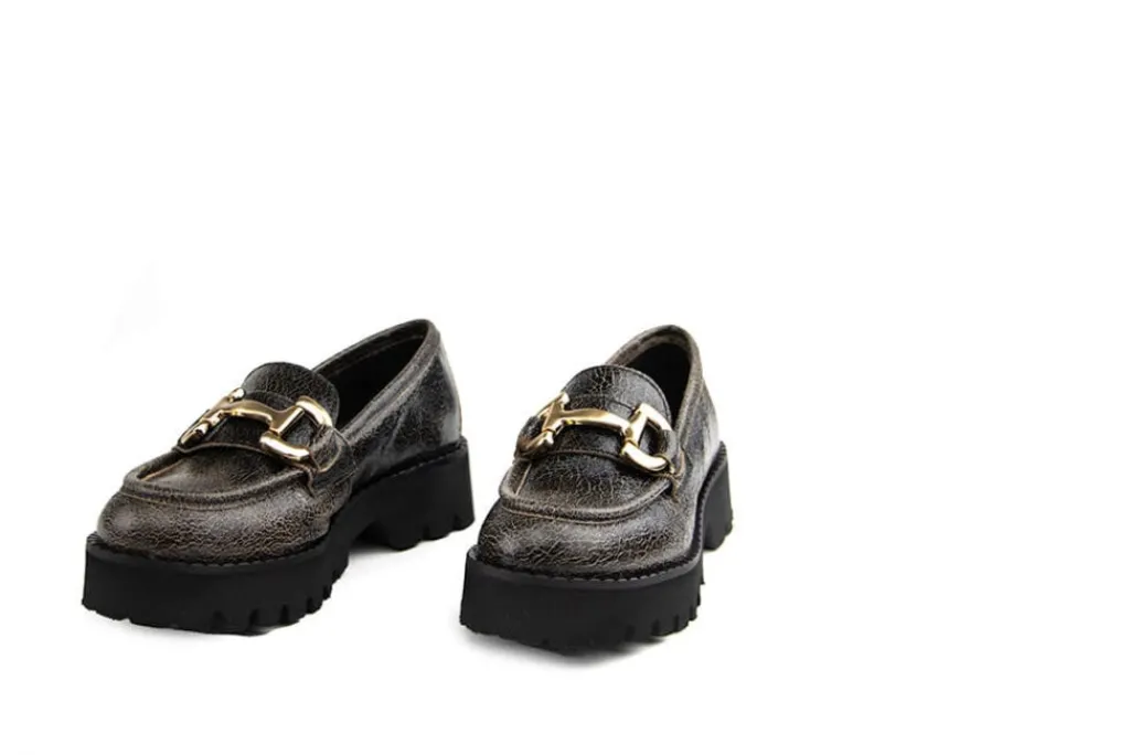 Instappers | Loafers / Instappers^Via Vai Via Via Loafer Lott Harvey Dark Fluo Sigaro