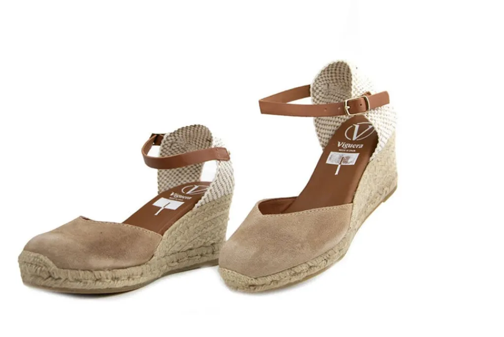 Espadrilles^Viguera Espadrille Vitello Desert