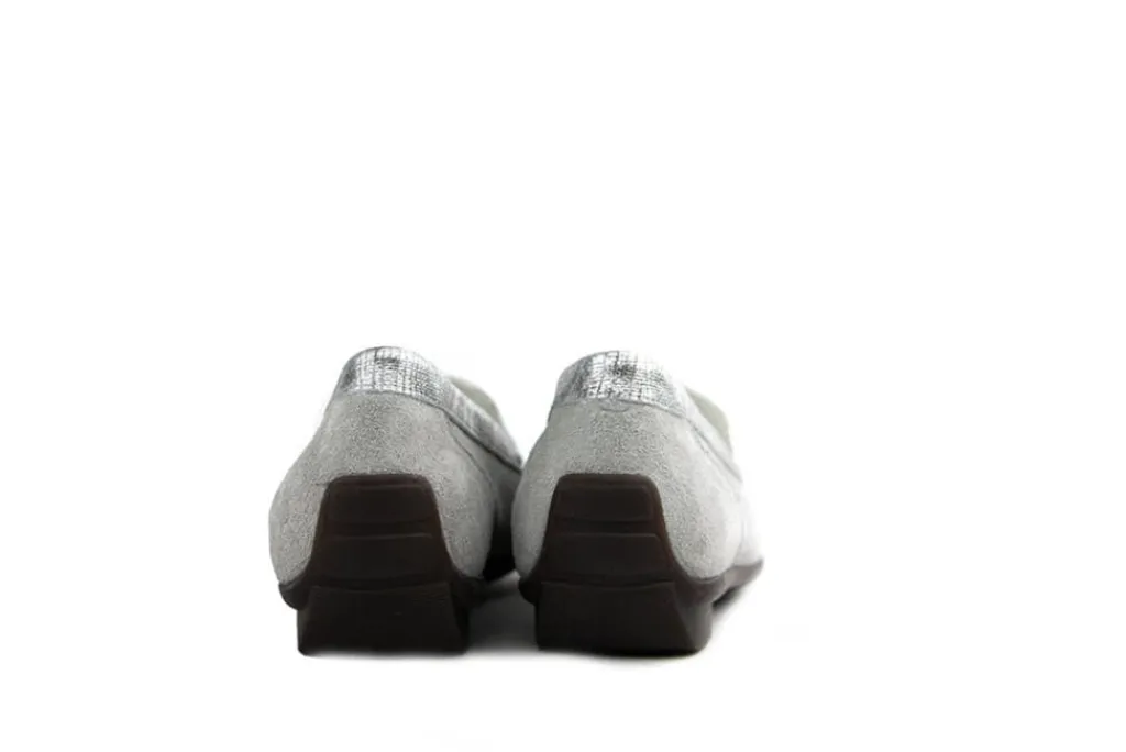 Loafers | Wijdte H^Waldläufer Waldlaufer Loafer Harriet Canapa Grey Silber