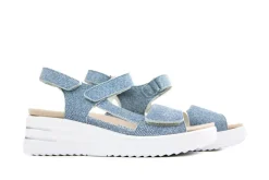 Sandalen En Slippers | Wijdte H^Waldläufer Waldlaufer Sandaal Dina Jeansleder