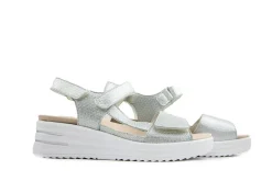 Sandalen En Slippers | Wijdte H^Waldläufer Waldlaufer Sandaal Dina Poster Silber