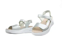 Sandalen En Slippers | Wijdte H^Waldläufer Waldlaufer Sandaal Dina Poster Silber