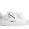 Sneakers | Wijdte H^Waldläufer Waldlaufer Sneaker Arianne Weiss Rosegold