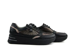 Sneakers | Wijdte H^Waldläufer Waldlaufer Sneaker Arianna Schwarz Bronze